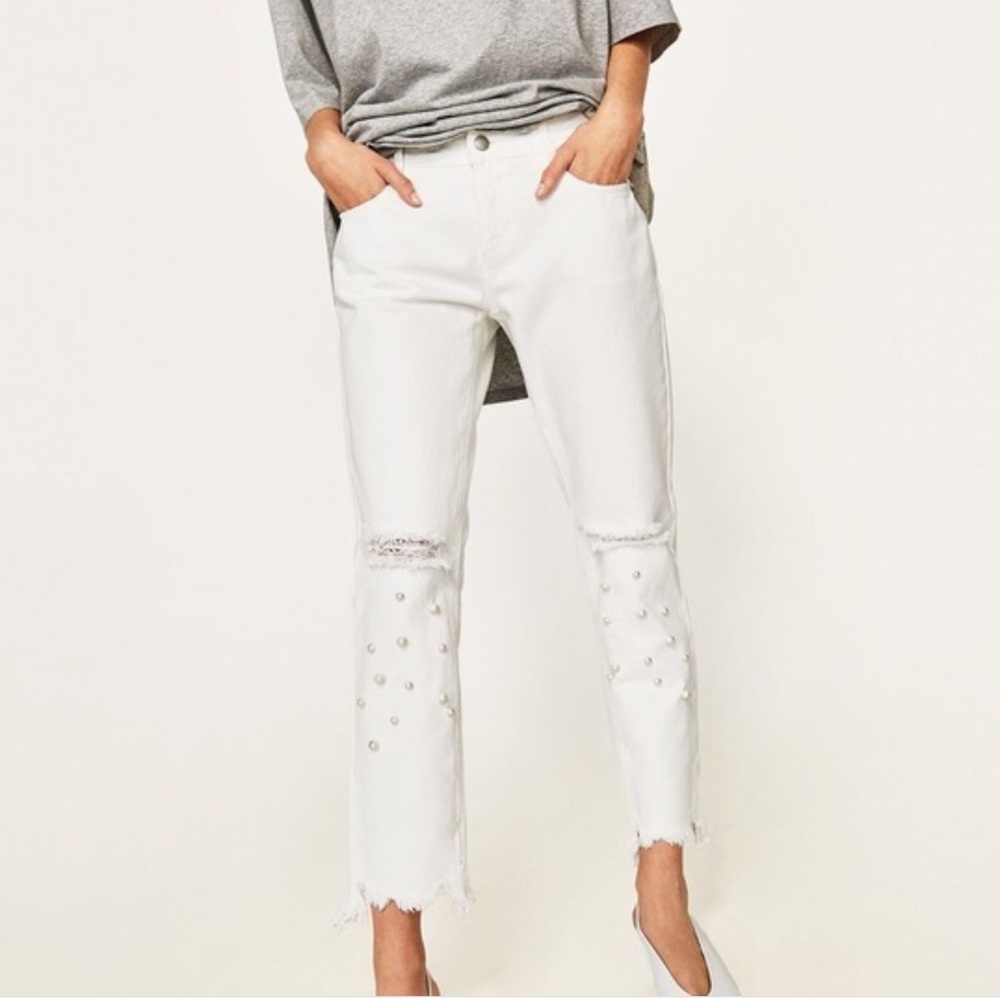 Zara White Denim S10